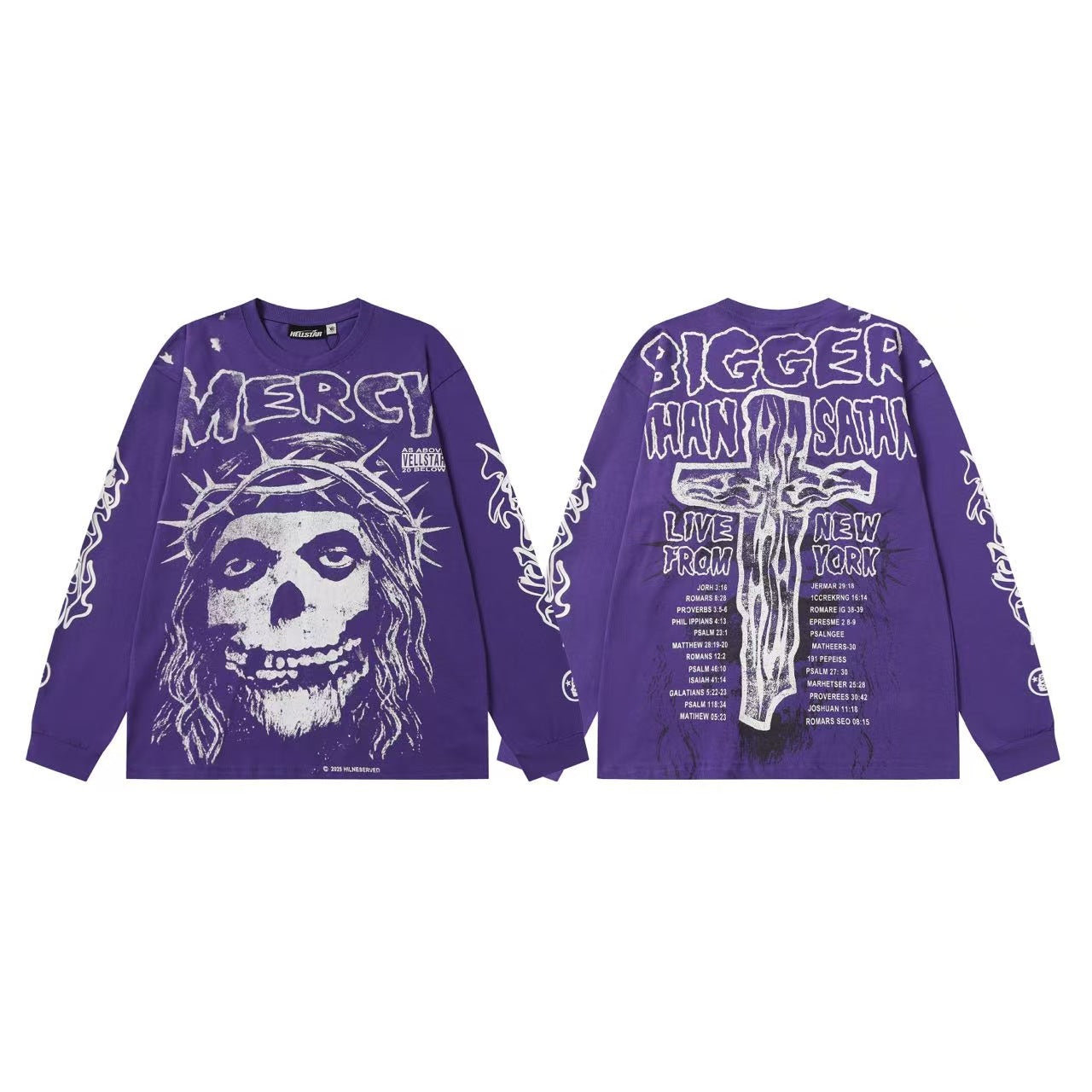 Hellstar “Basketball Skeleton” Long Sleeve Tee