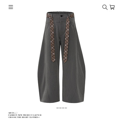 Aelfric Eden Plaid Waistband Wide Leg Pants