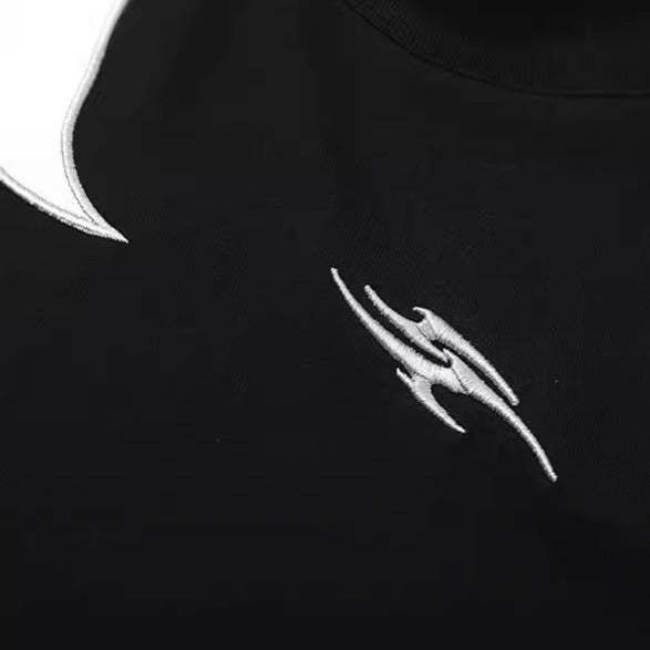 CLOUT COLLECTION ™ | 'Vortex' Embroidered Cotton T-Shirt