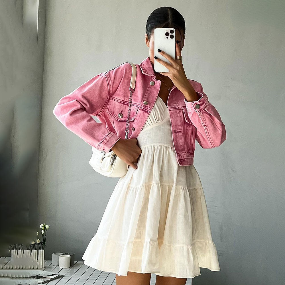 Cotton Suspender Dress Summer Sleeveless Sexy Slim Back Win Spice Girl Suspender Dress - Seldom Seen Styles