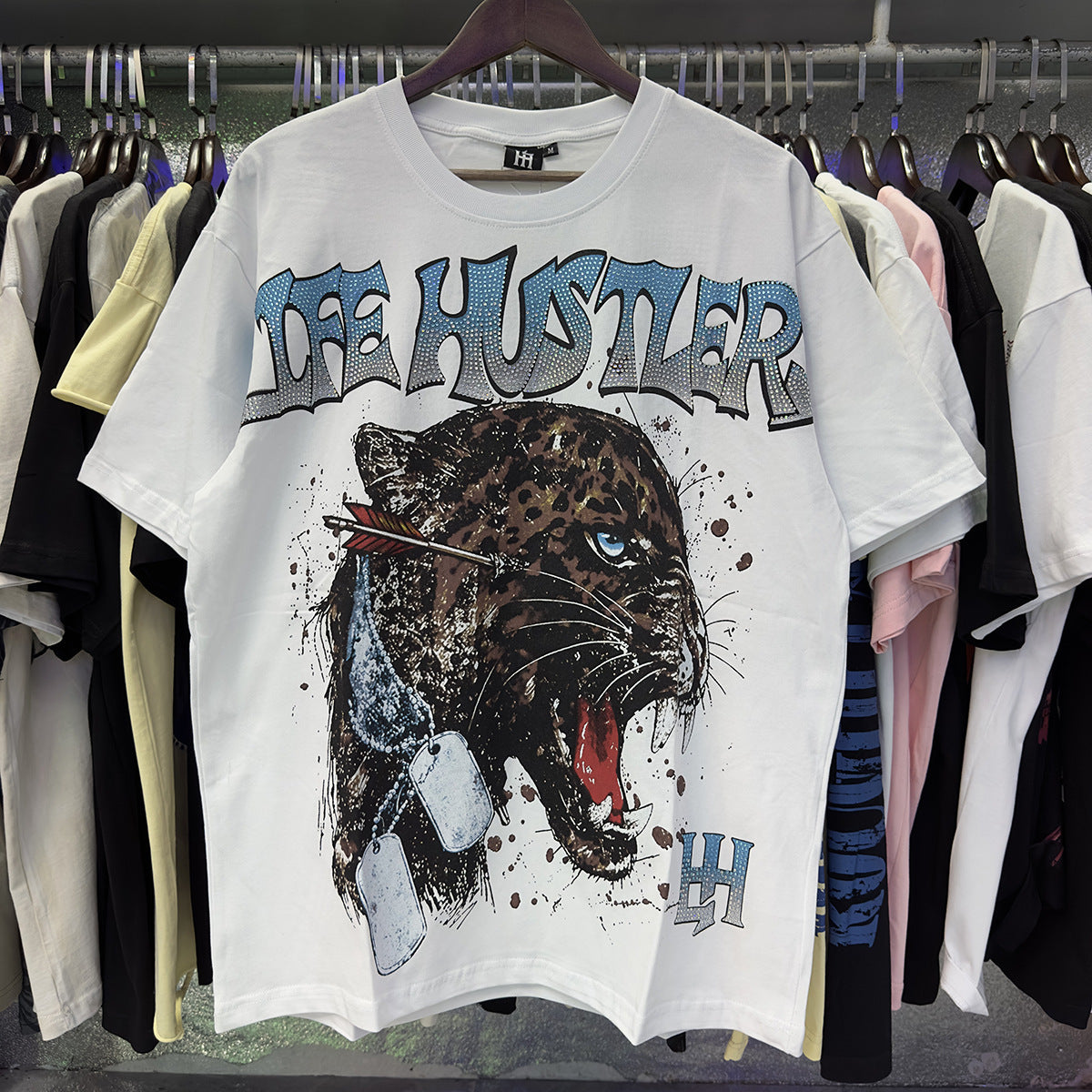 Life Hustlers “Blind Baby” Rhinestone Tee