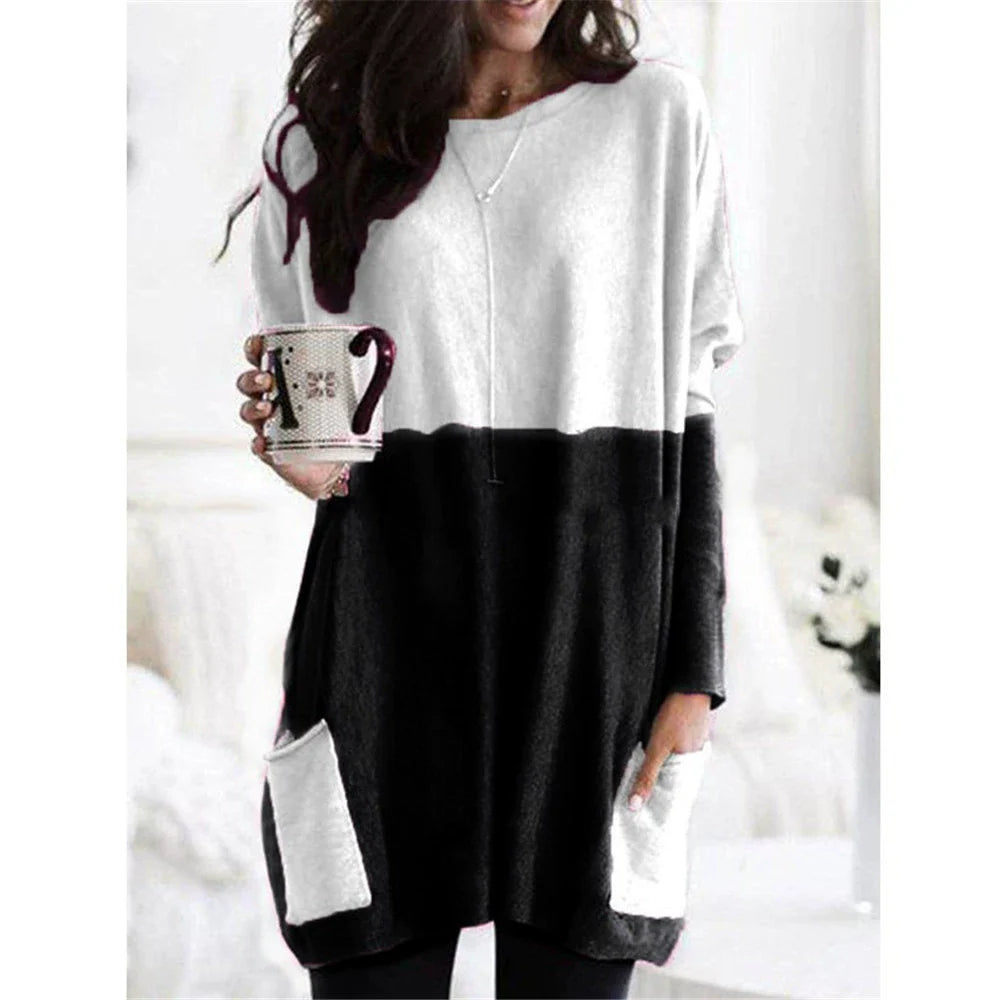 Chicbeautyy Women's Lightweight Long Sleeve Tunic Top - Seldom Seen Styles