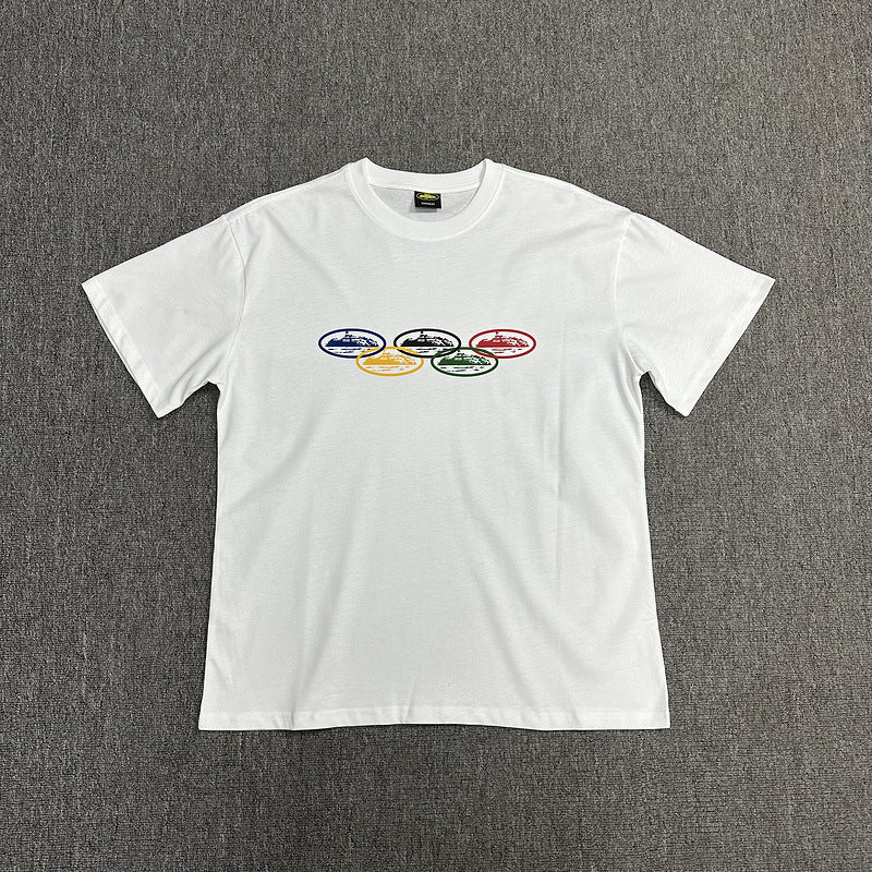 Alcatraz Graphic T Shirt Oversized Streetwear Tee Vintage Logo Print Cotton Crew Neck Unisex T Shirt