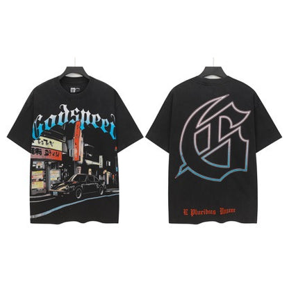 Godspeed Statue of Liberty "Night of the Demigods" Tee