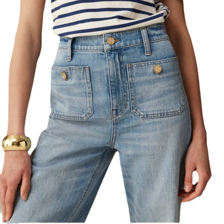 Tummy Control Sailor Wide Leg Trouser - Seldom Seen Styles