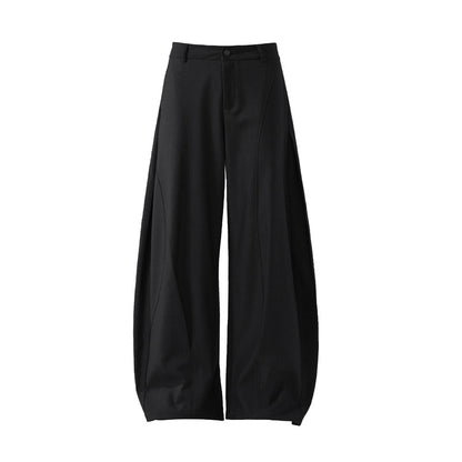 Women's American Deconstruction Scimitar Wide Leg Drape Pants Cleanfit Casual Unisex Trousers | Scimitar Wide