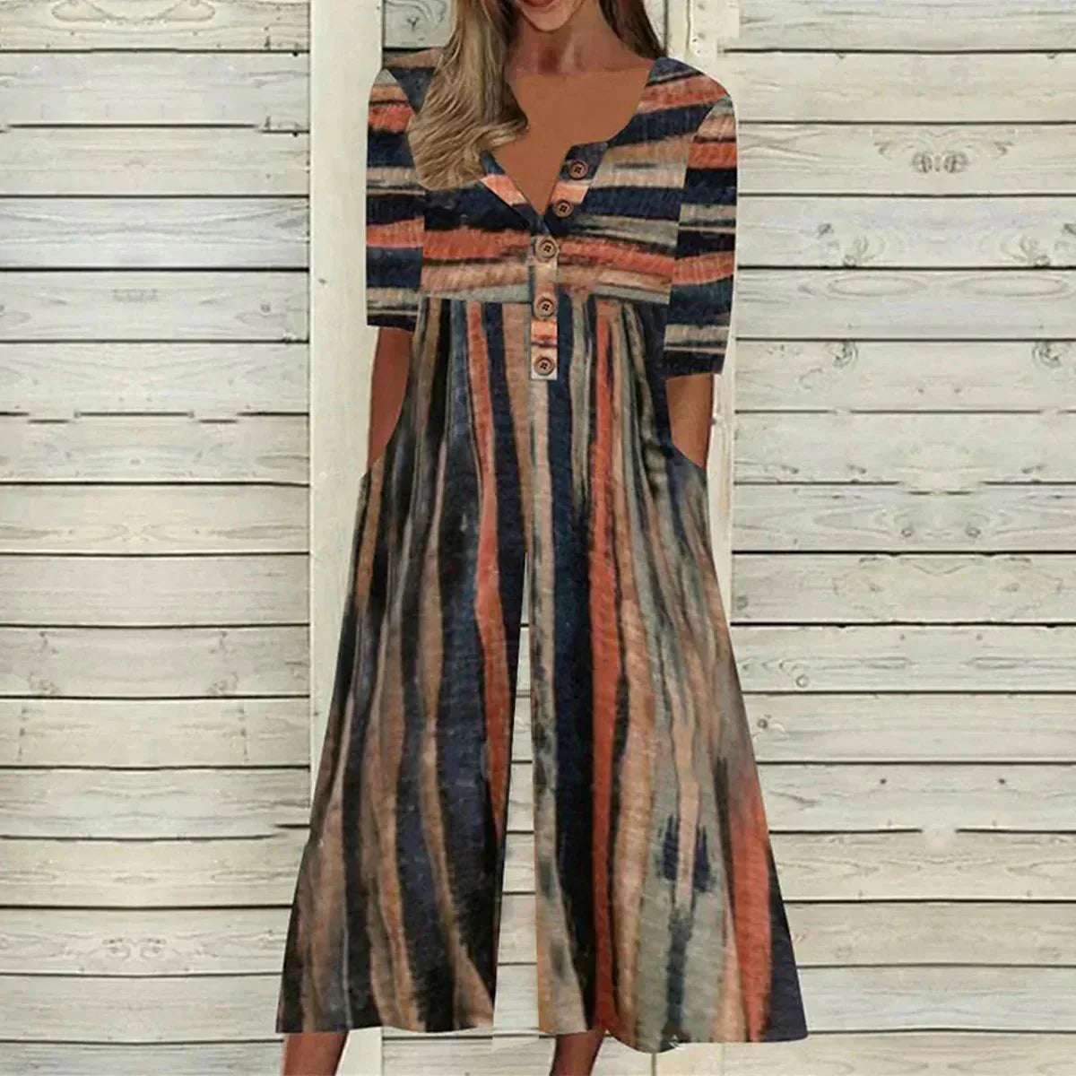 Cassidy - Button-Front Jumpsuit - Seldom Seen Styles