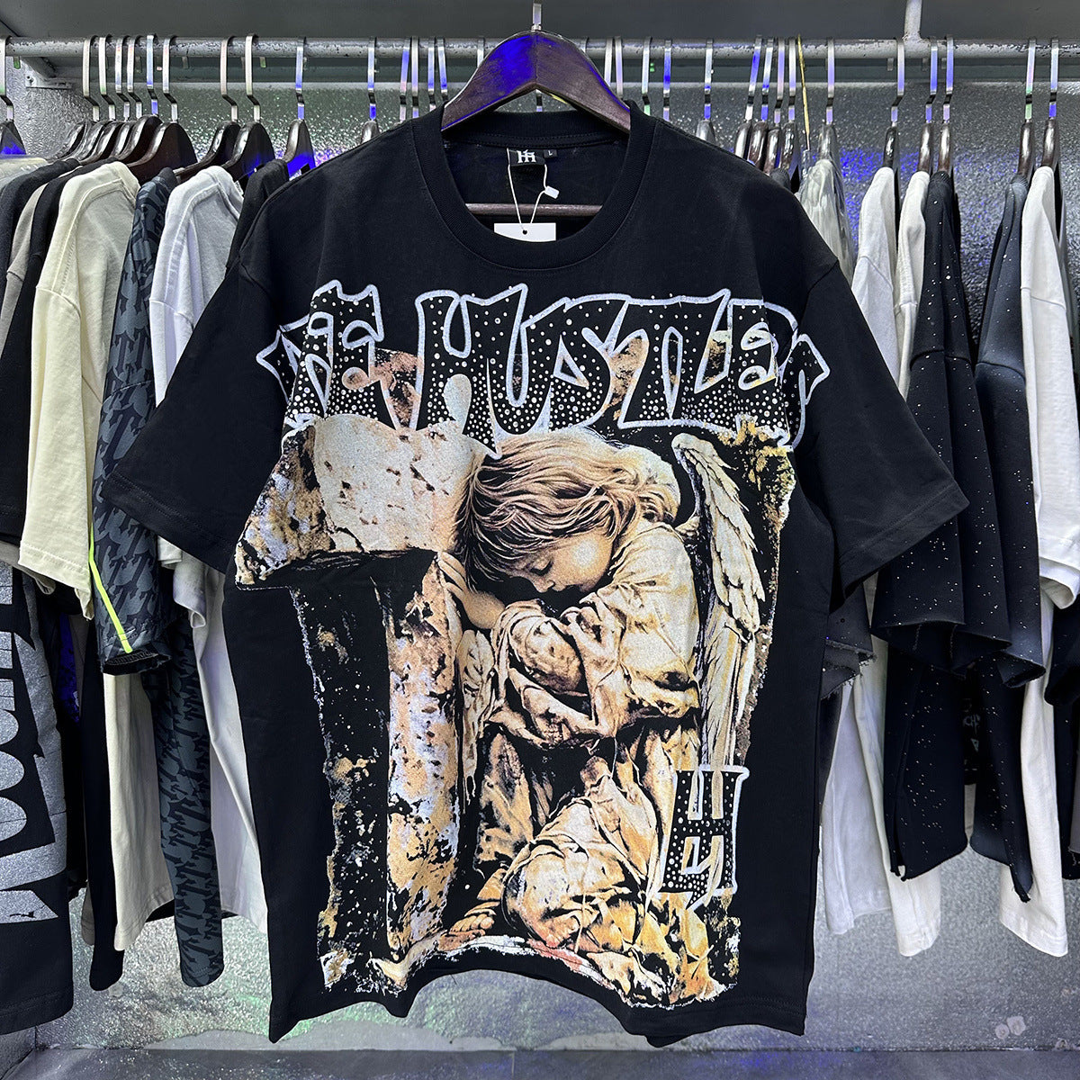 Life Hustlers “Blind Baby” Rhinestone Tee