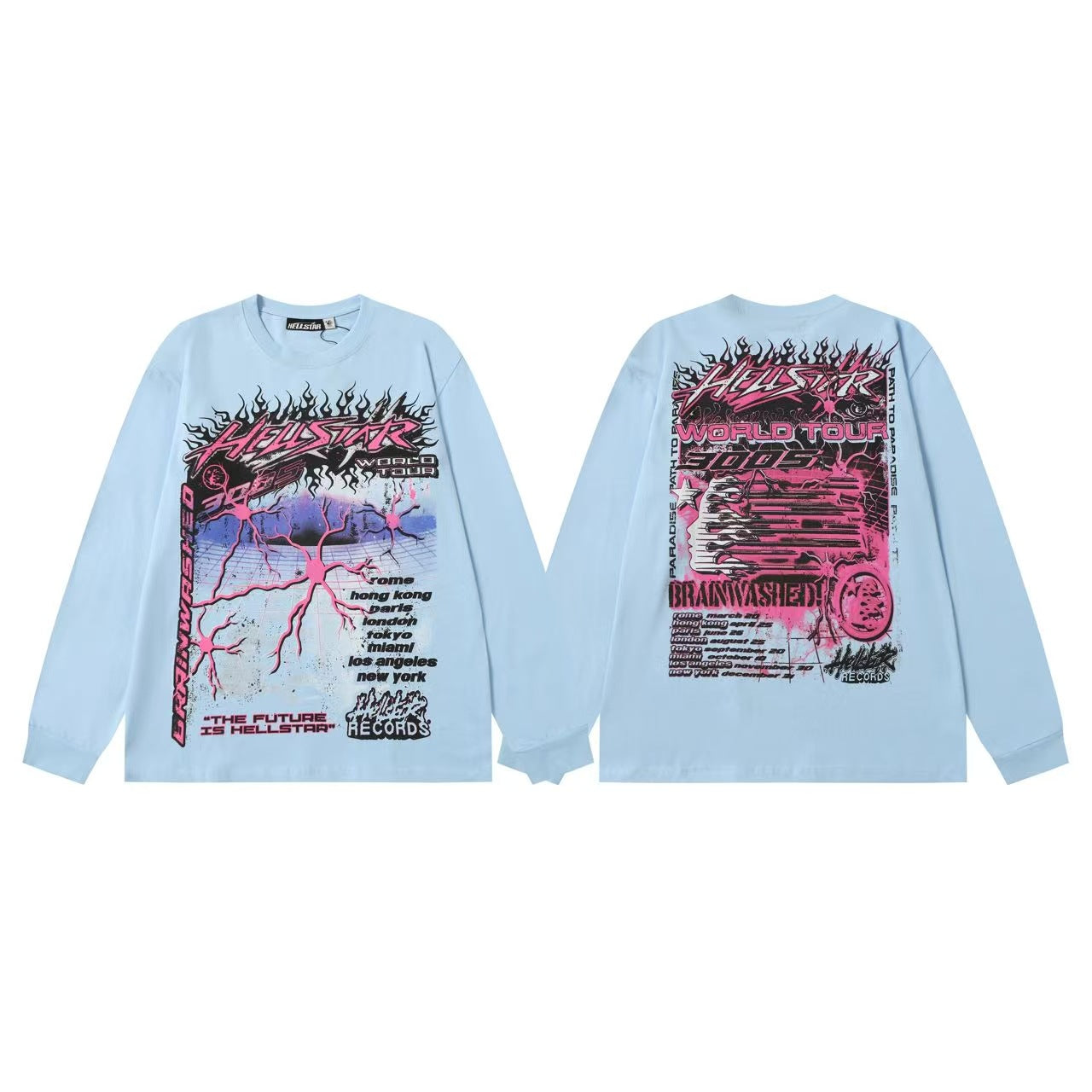 Hellstar “Basketball Skeleton” Long Sleeve Tee