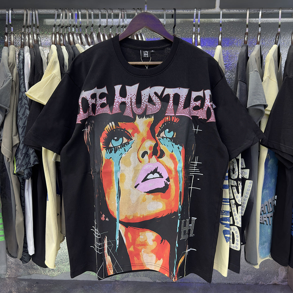 Life Hustlers “Blind Baby” Rhinestone Tee