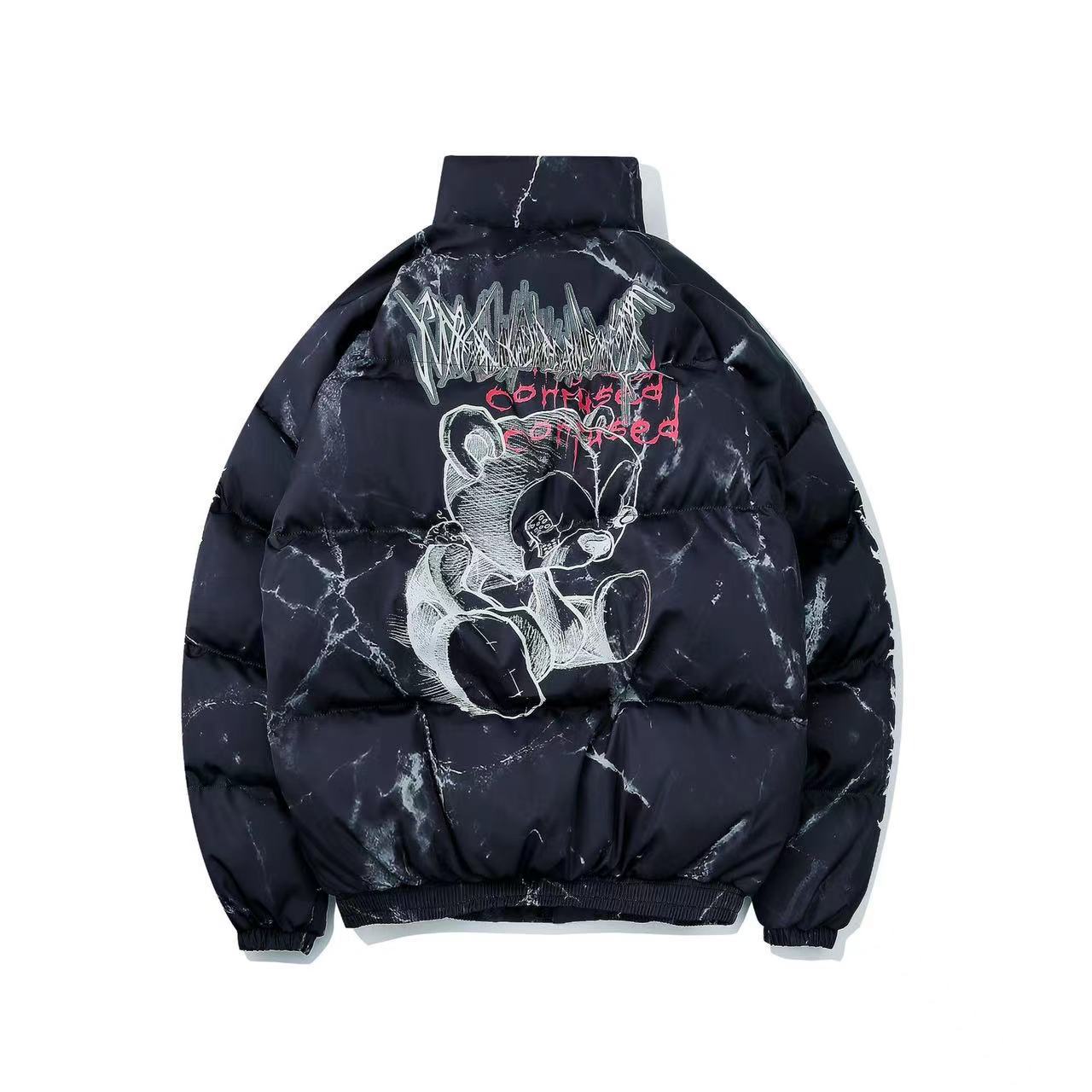 Women's American Street Oversized Hand-Stuffed Cotton Puffer Jacket Couple Autumn Winter Casual Unisex Multi-Style | Street Duo Puffer II