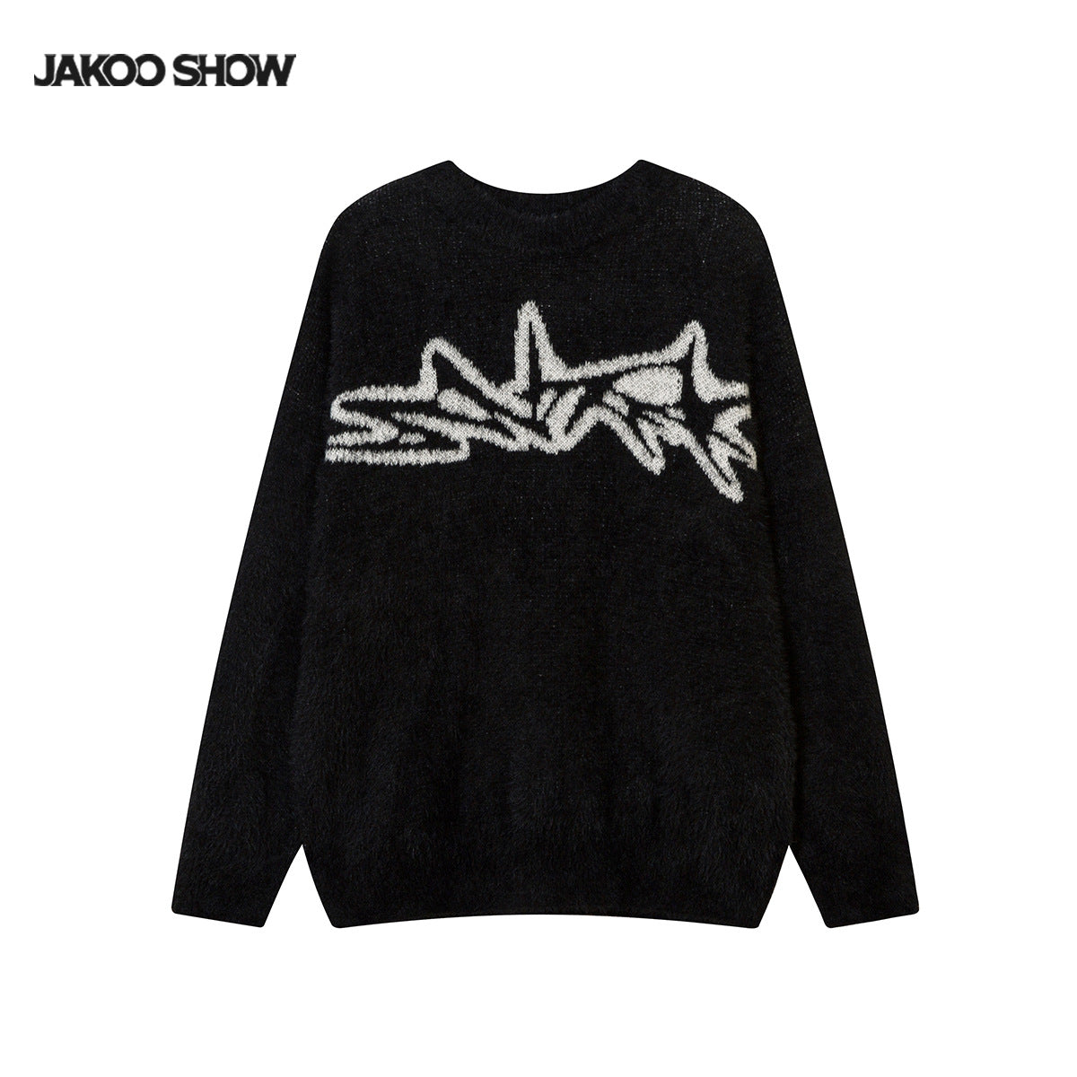 YAVIORA Jacquard Knit Sweater - Vintage Fleece Pullover