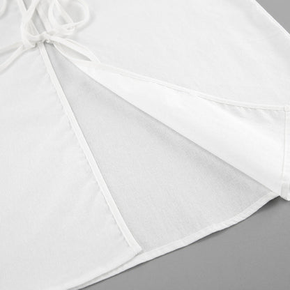 Haut Siren à nouer - Blanc