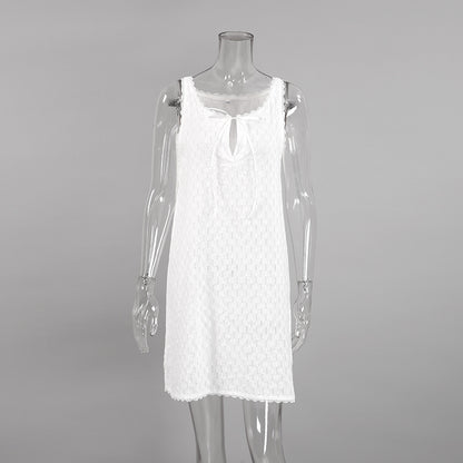 nightgown cotton silk suspender short skirt pajamas sexy hollow fashion outerwear loungewear women