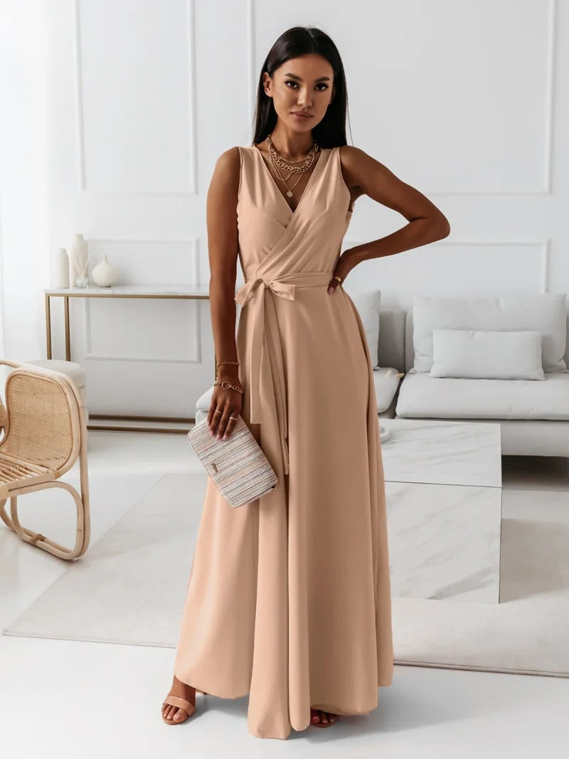 Hailey | Women Wedding Guest Elegant Wrap Maxi Dress - Seldom Seen Styles