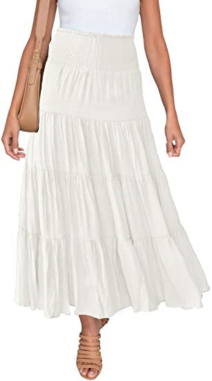 Women's Two Piece Maxi Skirt Set Sleeveless Crop Top Summer Vacation Outfit - Seldom Seen Styles