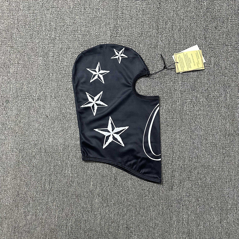 Alcatraz Logo Balaclava Ski Mask Hip Hop Face Cover Streetwear Full Face Hood Unisex Tactical Style Headgear