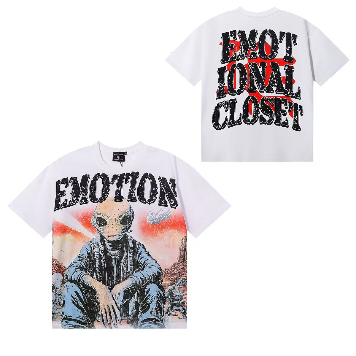 MIXED EMOTIONS Diamond Angel Jetski Rhinestone Tee