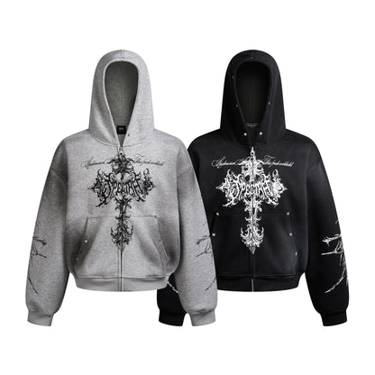 YAVIORA Cross Dyed Hoodie