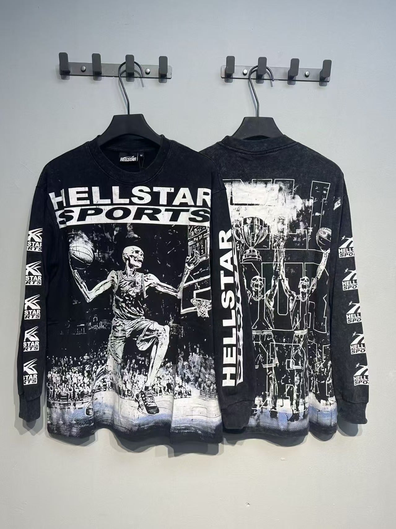 Hellstar “Basketball Skeleton” Long Sleeve Tee