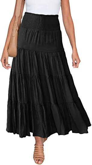Women's Two Piece Maxi Skirt Set Sleeveless Crop Top Summer Vacation Outfit - Seldom Seen Styles
