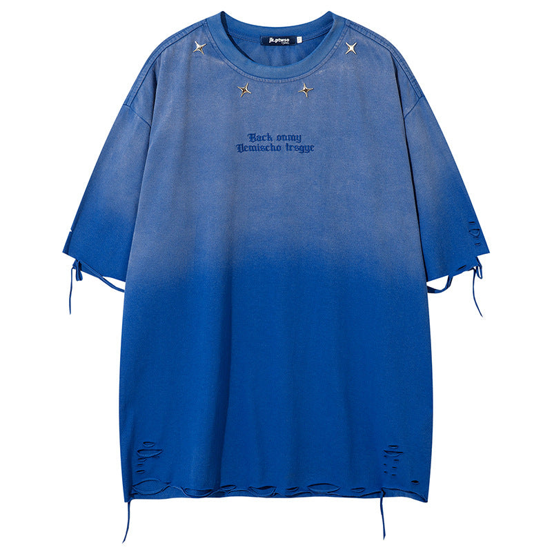 Aelfric Eden Mud Dyed Distressed T-Shirt