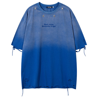 Aelfric Eden Mud Dyed Distressed T-Shirt