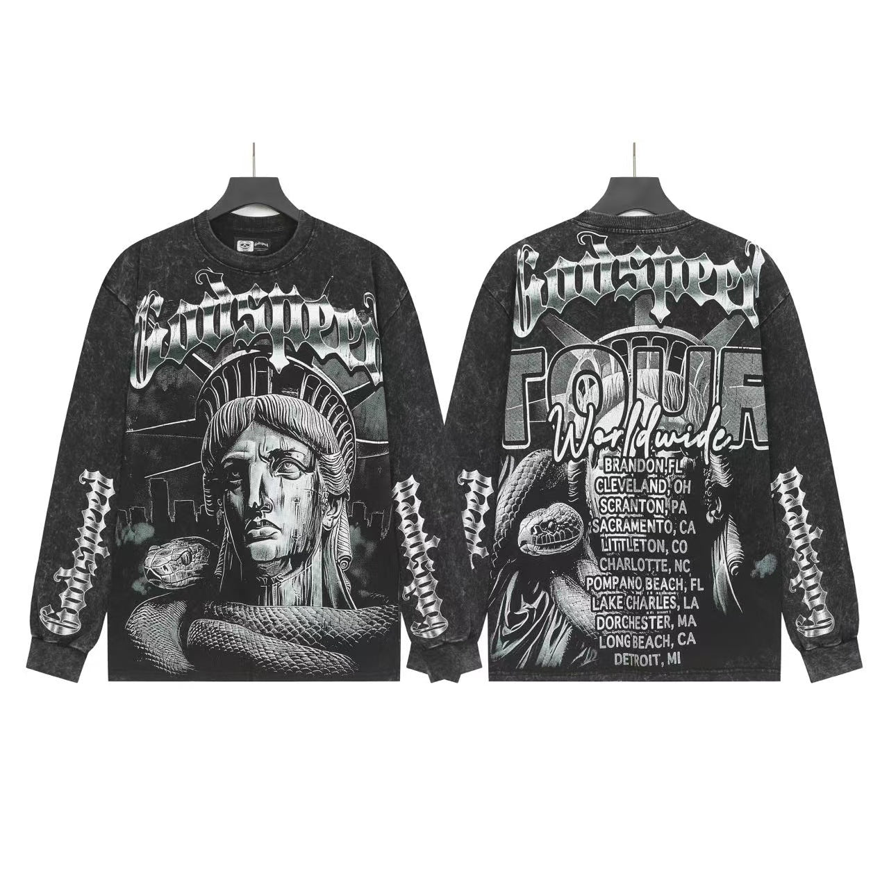Godspeed Statue of Liberty Long Sleeve Shirt