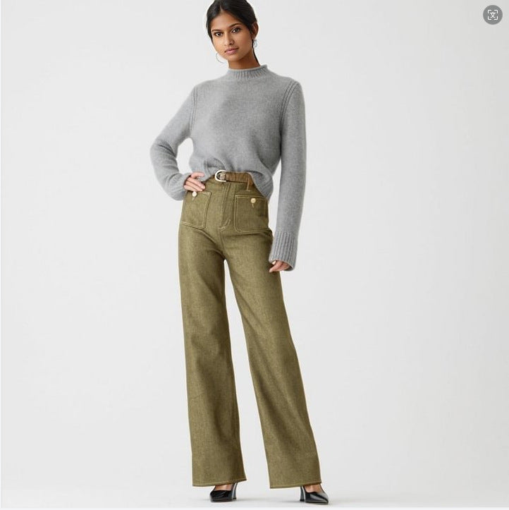 Tummy Control Sailor Wide Leg Trouser - Seldom Seen Styles