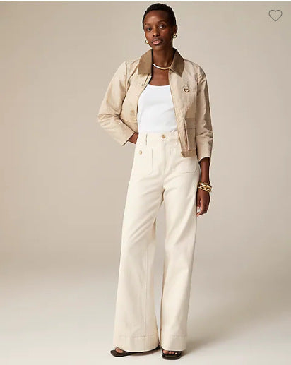 Tummy Control Sailor Wide Leg Trouser