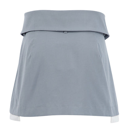 Eleganter Plisseerock mit Ziernähten