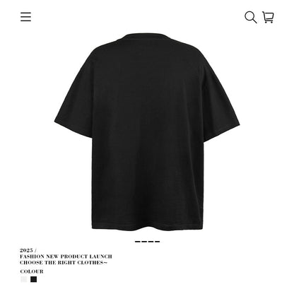 VANCARHELL Infomania Cat Hidden Stroke Black Wash T-shirt