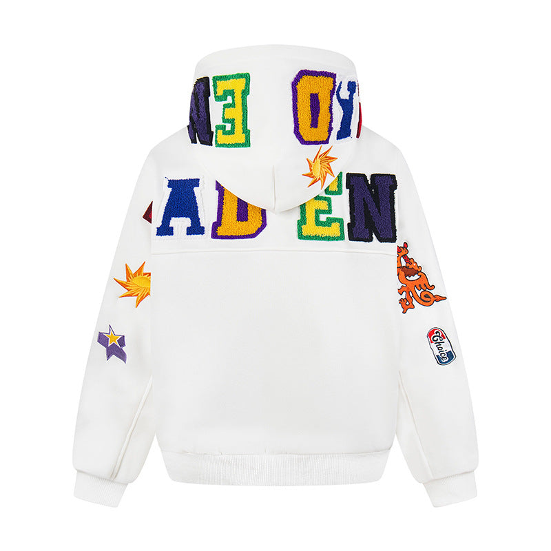 DARKAGE Multi-Patch Chenille Varsity Hoodie