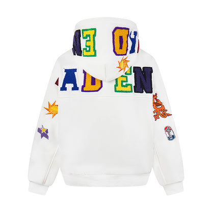 DARKAGE Multi-Patch Chenille Varsity Hoodie