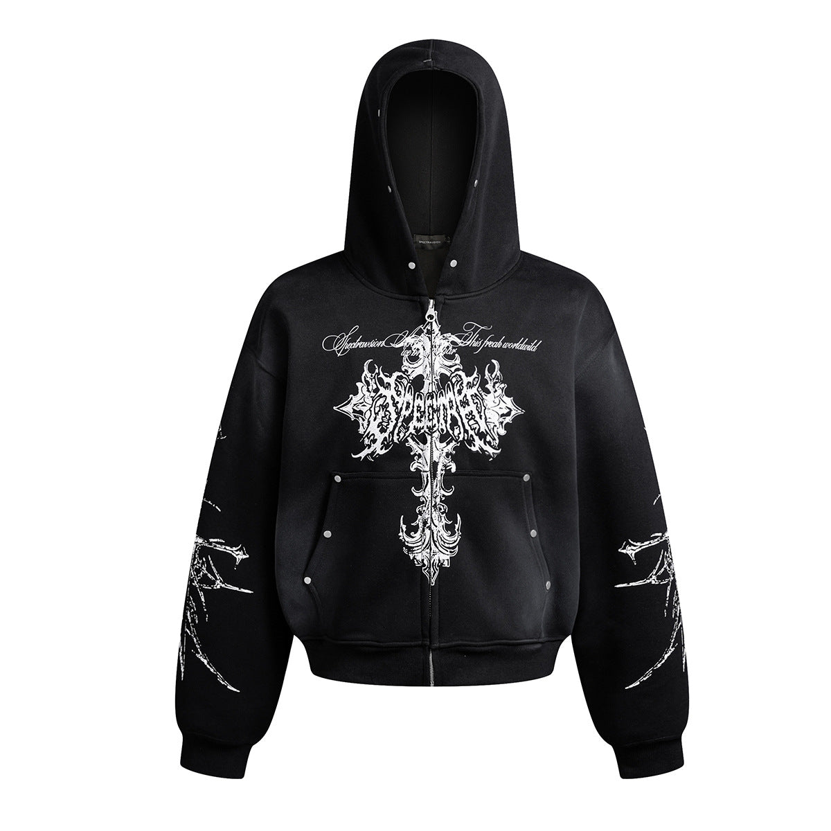YAVIORA Cross Dyed Hoodie