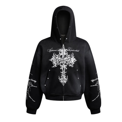 YAVIORA Cross Dyed Hoodie