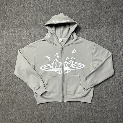 Broken Planet Hoodie and Sweatpants Set Oversized Graphic Tracksuit Streetwear Two Piece Outfit Unisex