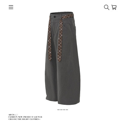 Aelfric Eden Plaid Waistband Wide Leg Pants