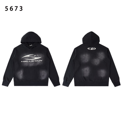 Unisex Oversized Graphic Hoodie Casual Streetwear Sweatshirt Letter Print Pullover Hooded Jumper for Men and Women