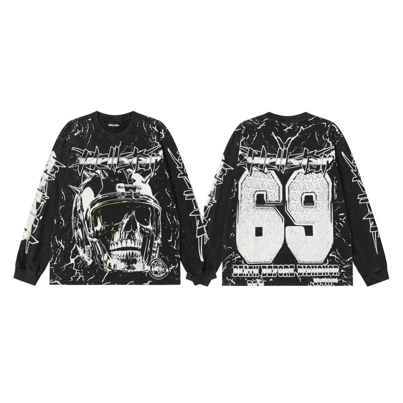 Hellstar “Basketball Skeleton” Long Sleeve Tee
