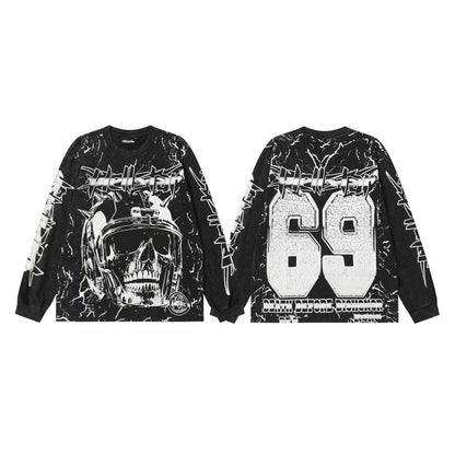 Hellstar “Basketball Skeleton” Long Sleeve Tee