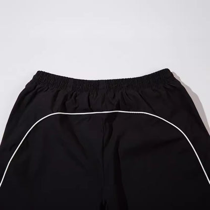 Splicing Sports Straight Leg Wide Leg Pants Loose Hip Hop Casual Versatile Streetwear Neutral Style Summer Trousers | Splice Flow