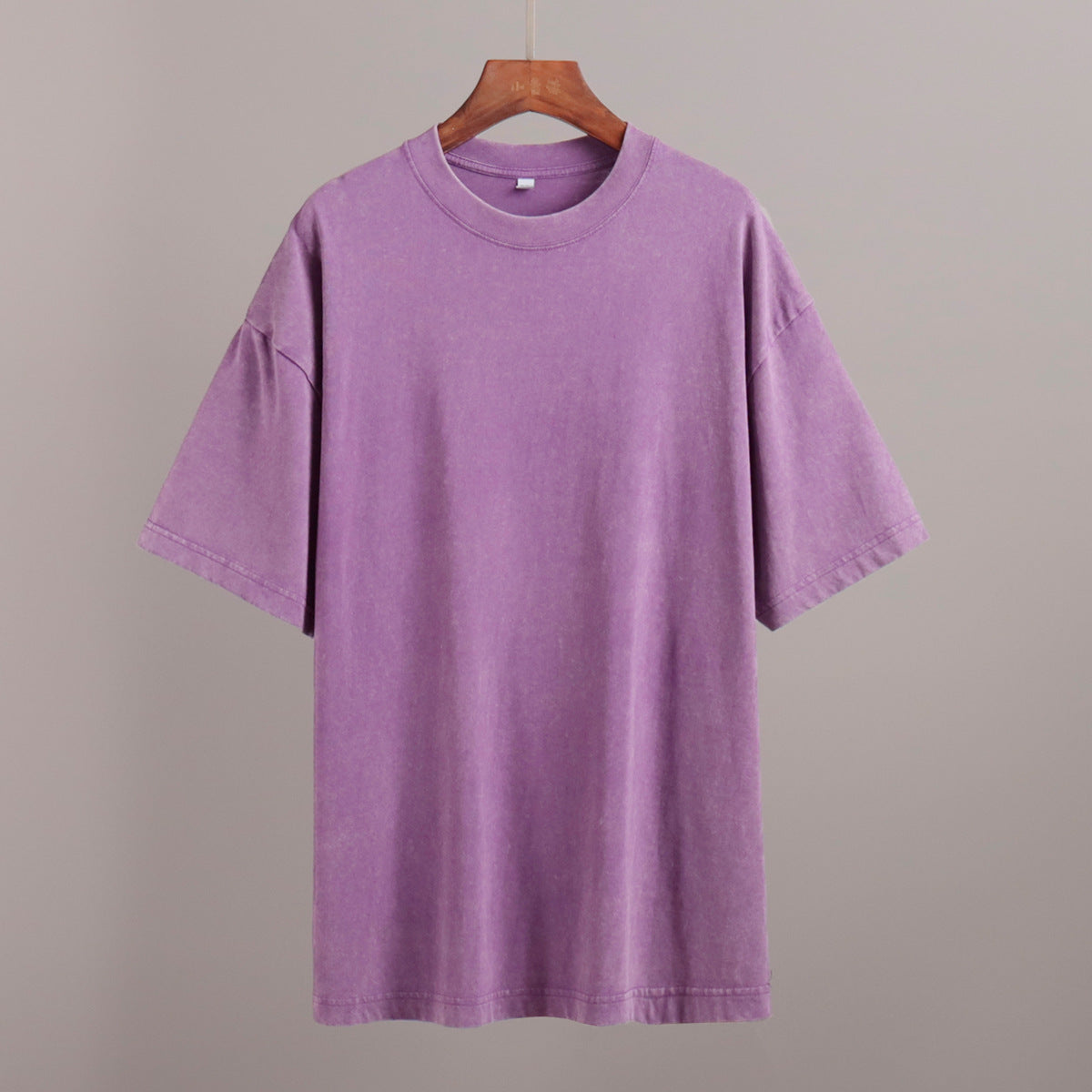 Washed and old short-sleeved T-shirt summer relaxation casual round neck washed polished short-sleeved T-shirt - Seldom Seen Styles