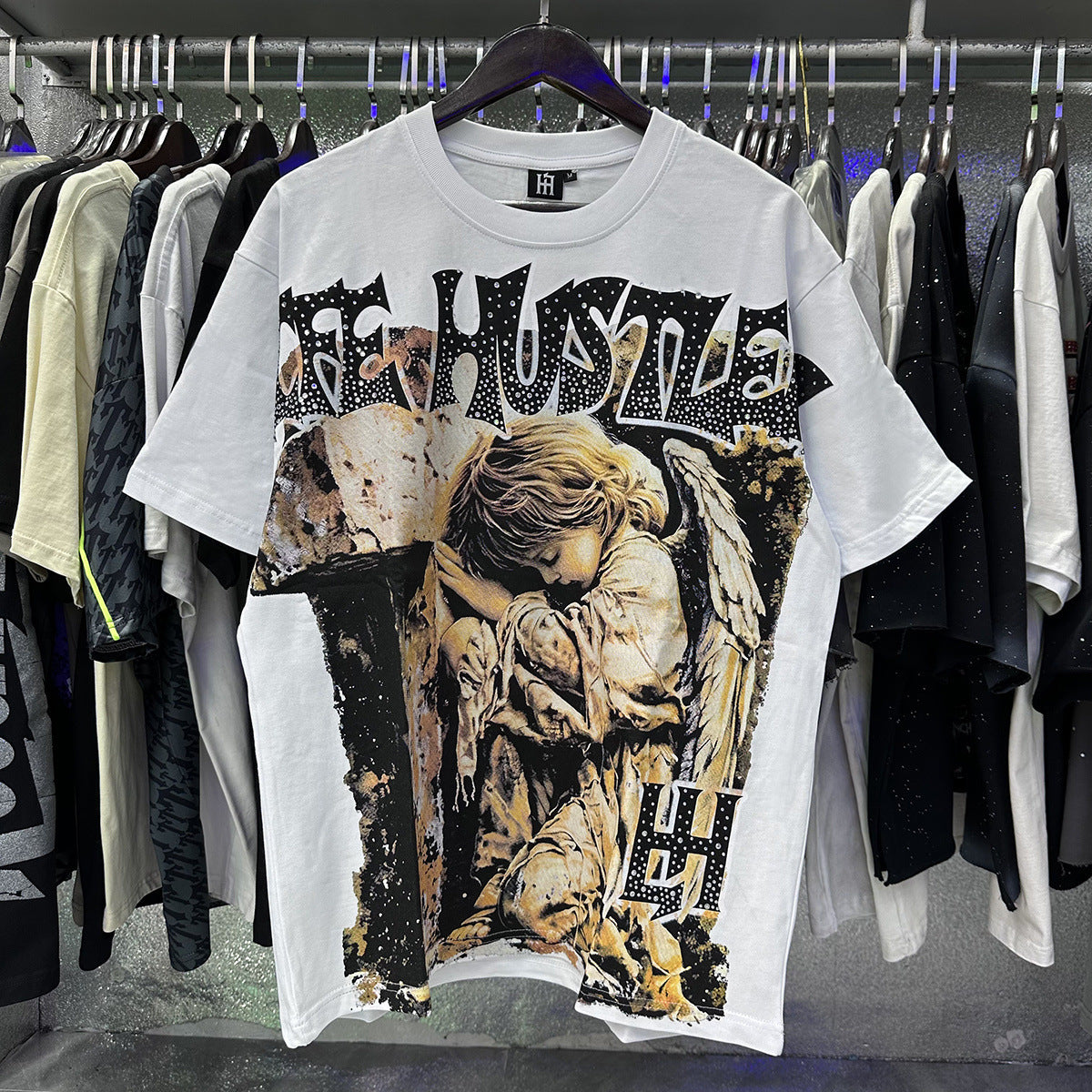 Life Hustlers “Blind Baby” Rhinestone Tee