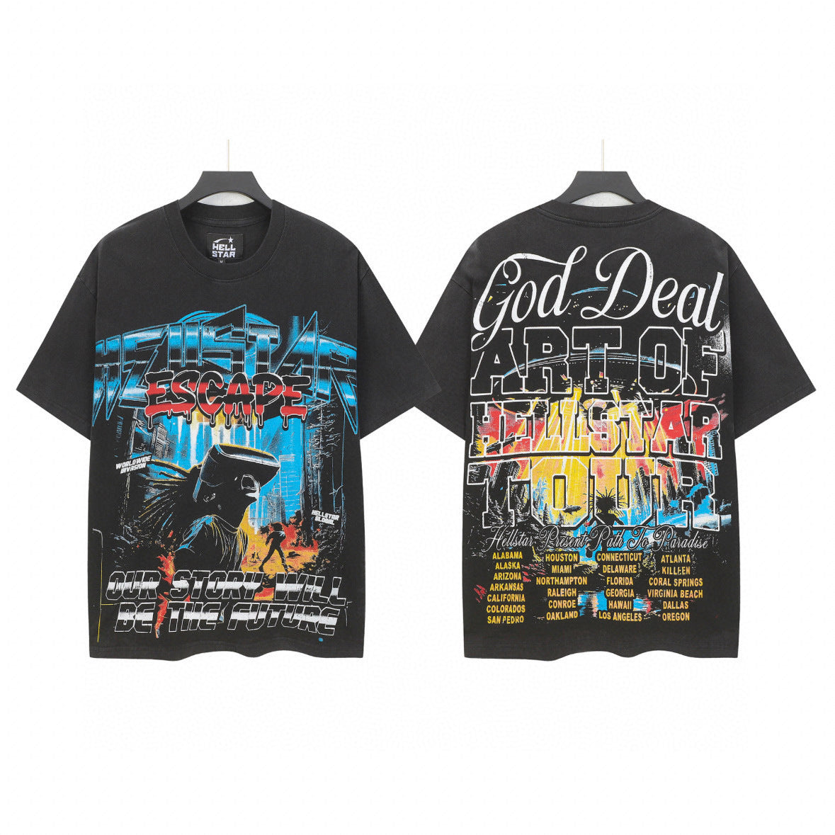 Hellstar "Jesus Wept" T-Shirt / Hellstar "The Path to Paradise" T-Shirt