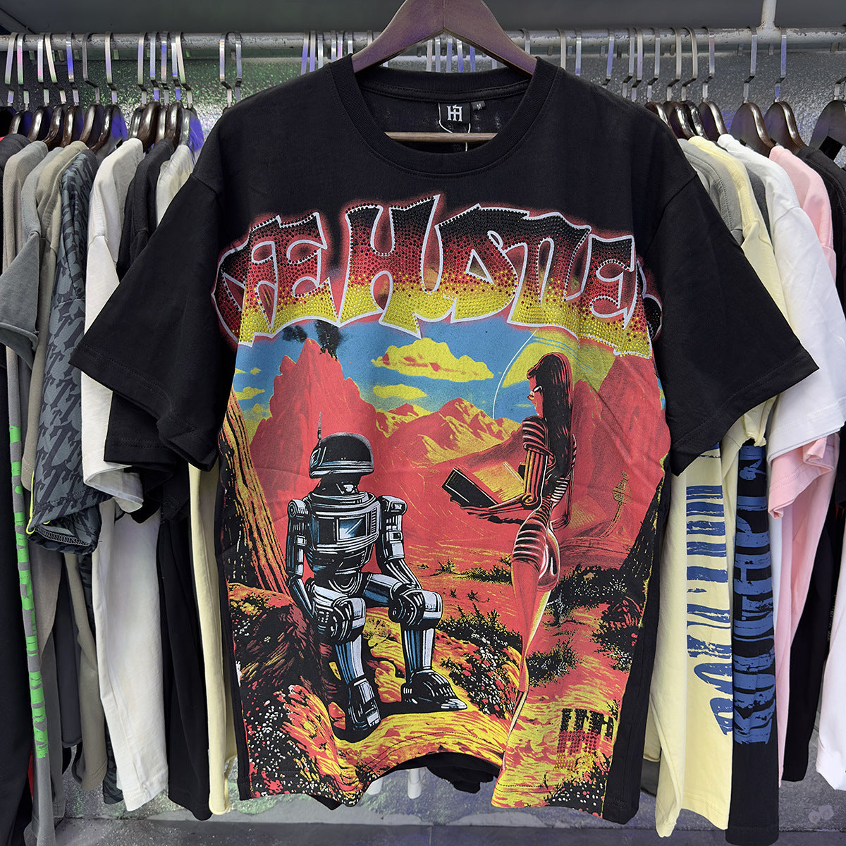Life Hustlers “Blind Baby” Rhinestone Tee