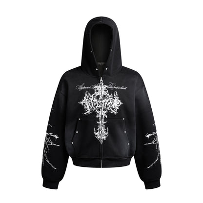 YAVIORA Cross Dyed Hoodie