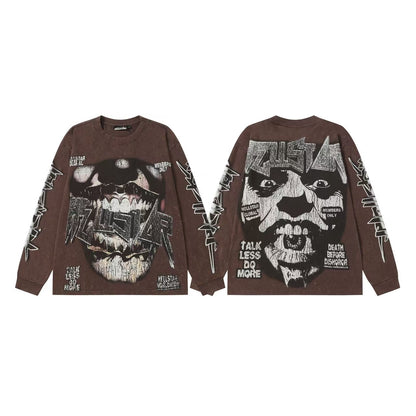 Hellstar “Basketball Skeleton” Long Sleeve Tee