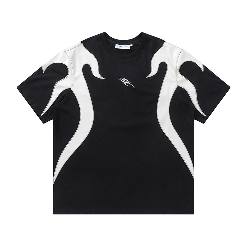 CLOUT COLLECTION ™ | 'Vortex' Embroidered Cotton T-Shirt