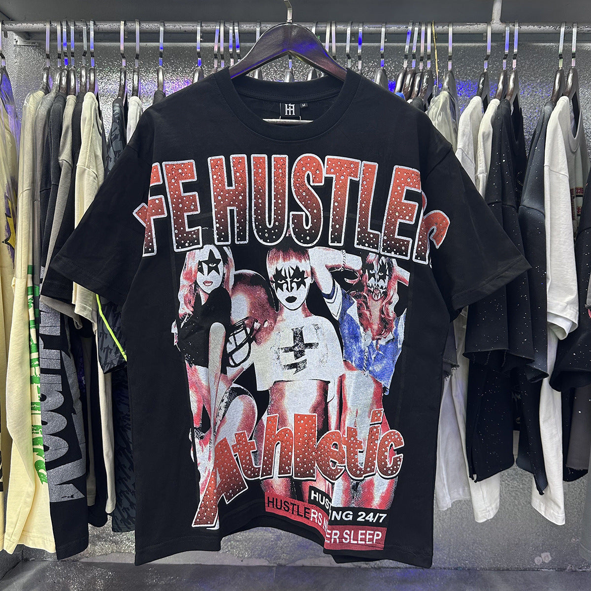 Life Hustlers “Blind Baby” Rhinestone Tee
